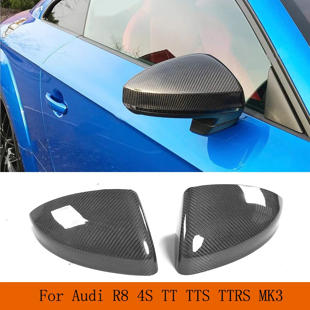 

Carbon Fiber Replacement Style Side Door Rearview Mirror Covers for Audi R8 4S TT TTS TTRS MK3 Type FV/8S 2D 2015-2019