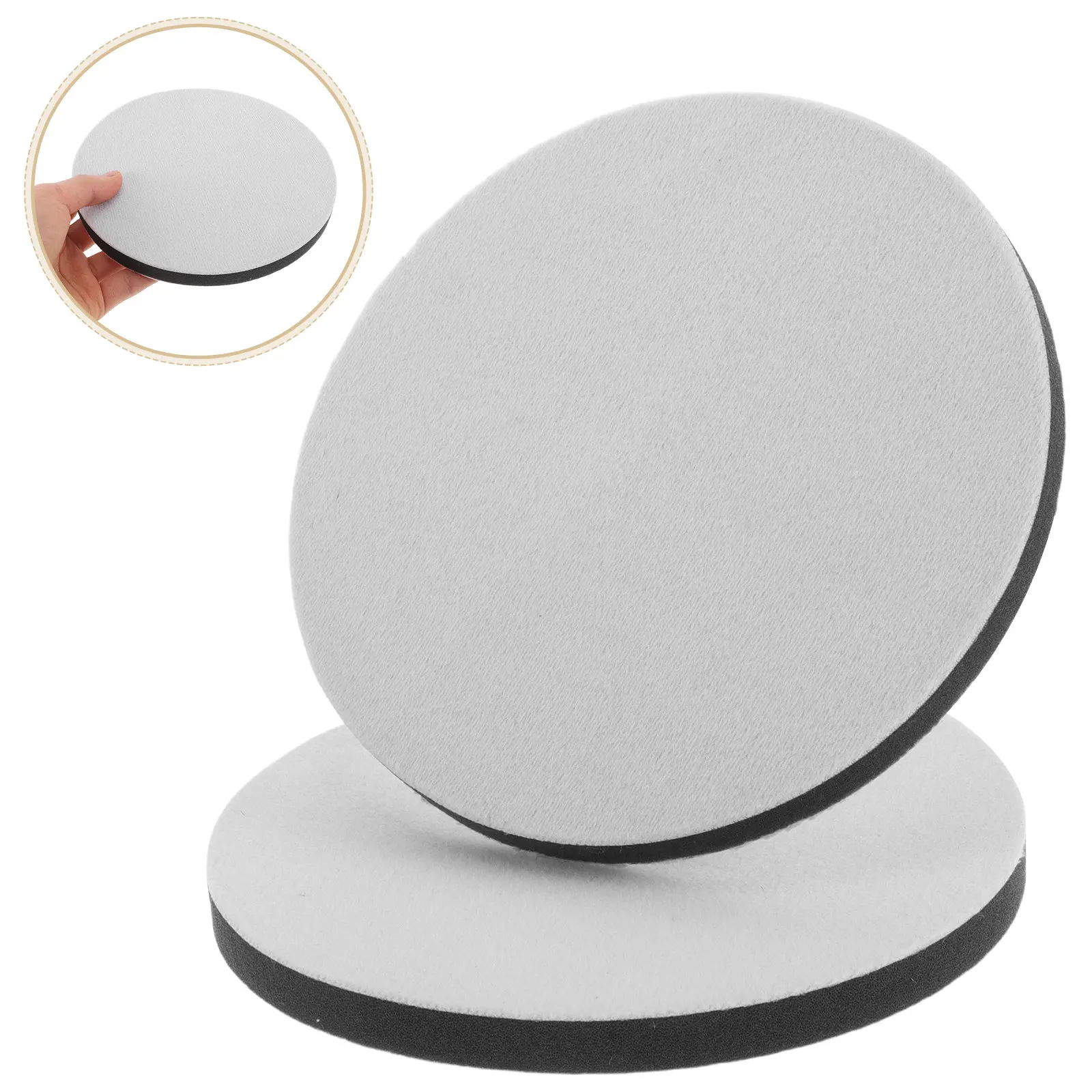 2Pcs 5.89 Inch Universal Flexible Contour Polishing Pads for Car Exterior Waxing Buffing Stone Metal Auto Detailing Supplies