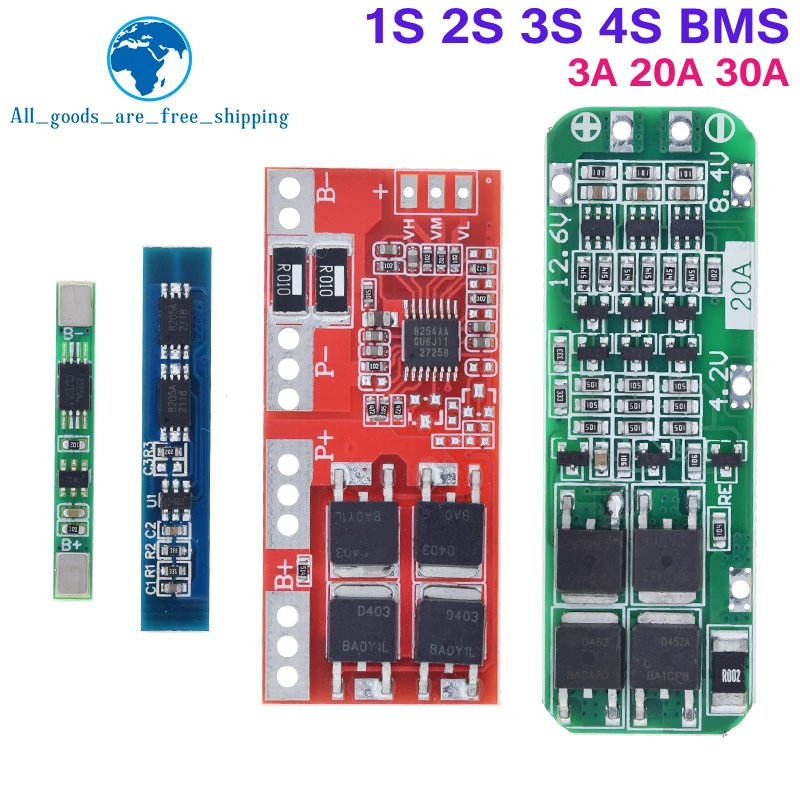 1S 2S 3S 4S 3A 20A 30A litowo-jonowa bateria litowa 18650 ładowarka PCB tablica ochronna BMS dla silnik do wiertarki Lipo moduł ogniw