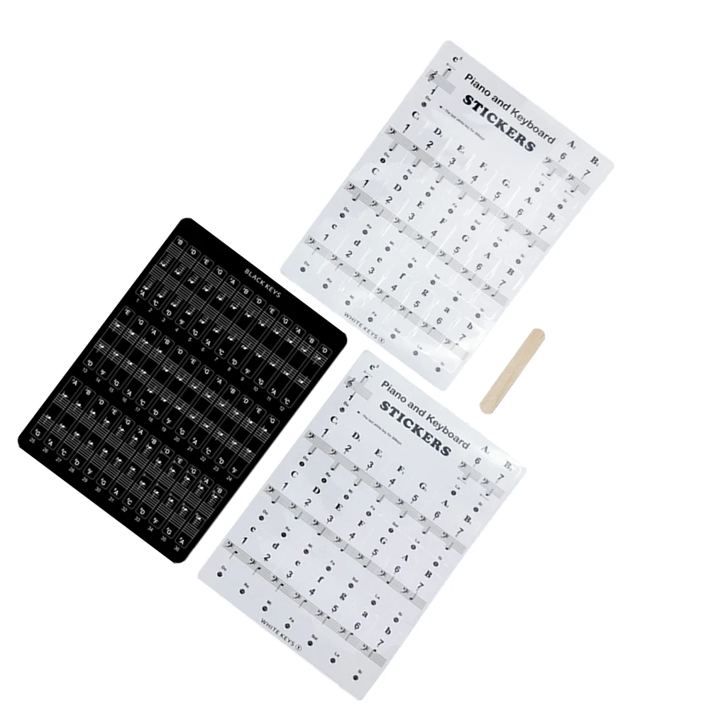 

Piano Keyboard Stickers 61 Keys Removable Adhesive Transparent Film Easy Install No Residue Beginner Friendly Piano Keyboard