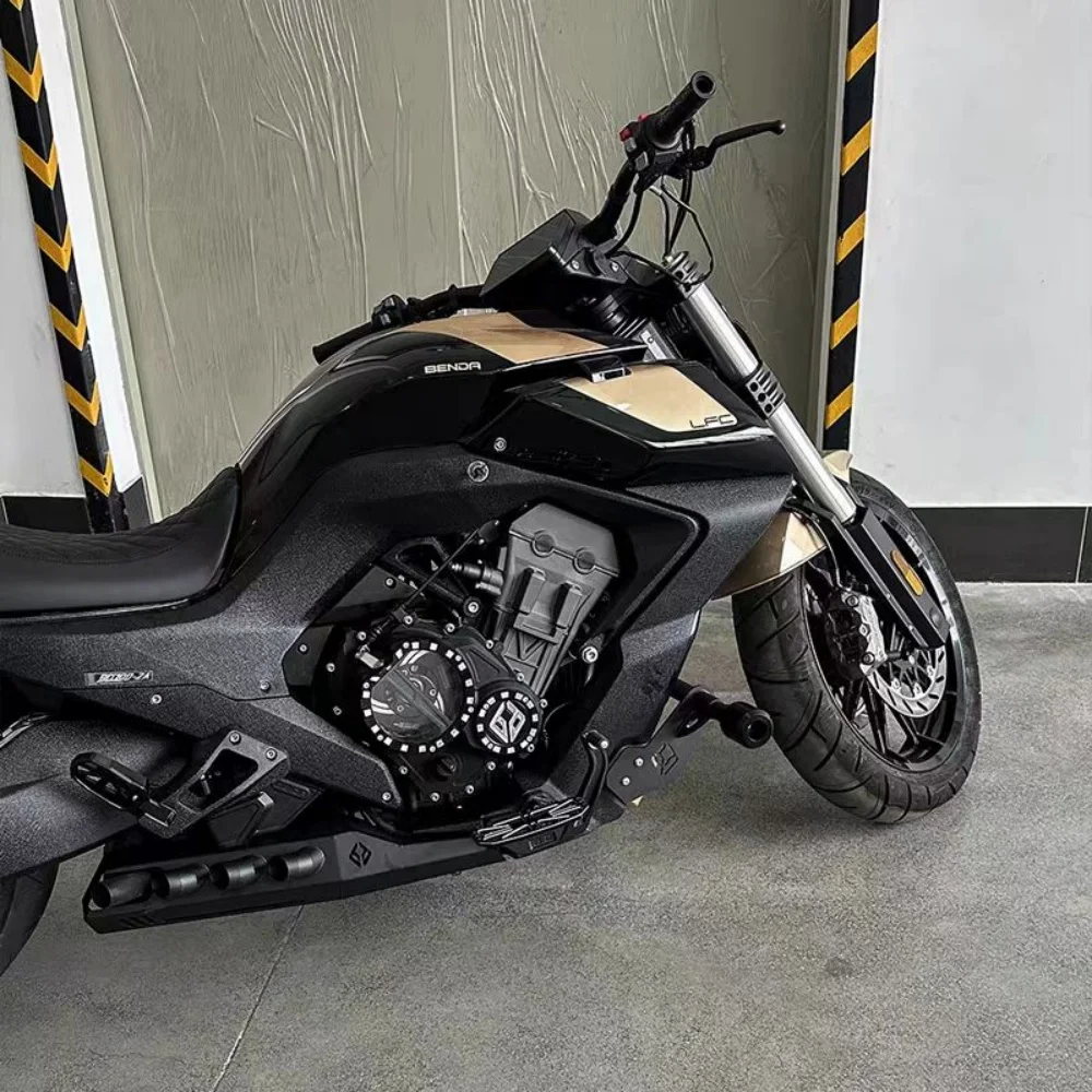 Transparent clutch cover, magneto protection cover, and engine transparent cover suitable for Benda LFC700 Liao 700
