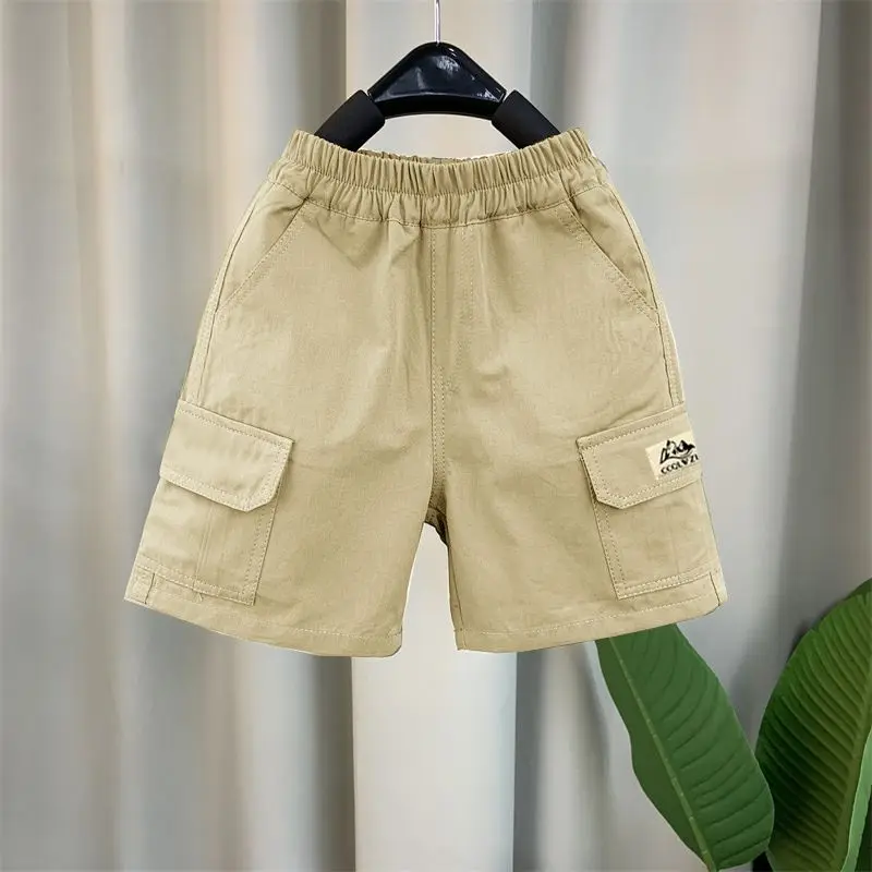 2026 New Boys Girls Kids Summer Loose Cargo Sports Five Points Shorts
