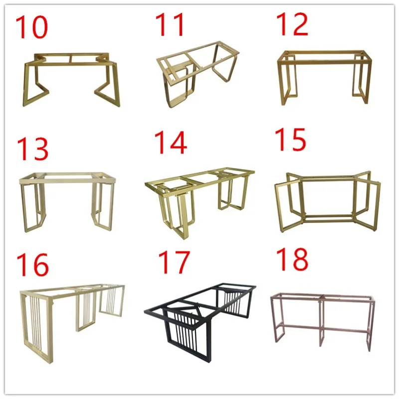 Wrought iron table legs Stainless steel bracket Large plate table rack Coffee table legs Dining feet Desk bar legs