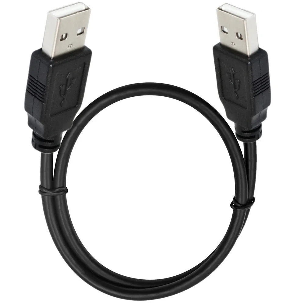 USB 2.0 A Male To USB A Male 90 Degree Left Right Up Down Angle Extension Adapter Charging And Data Cable Cord 25cm 50cm 1m 1.5m