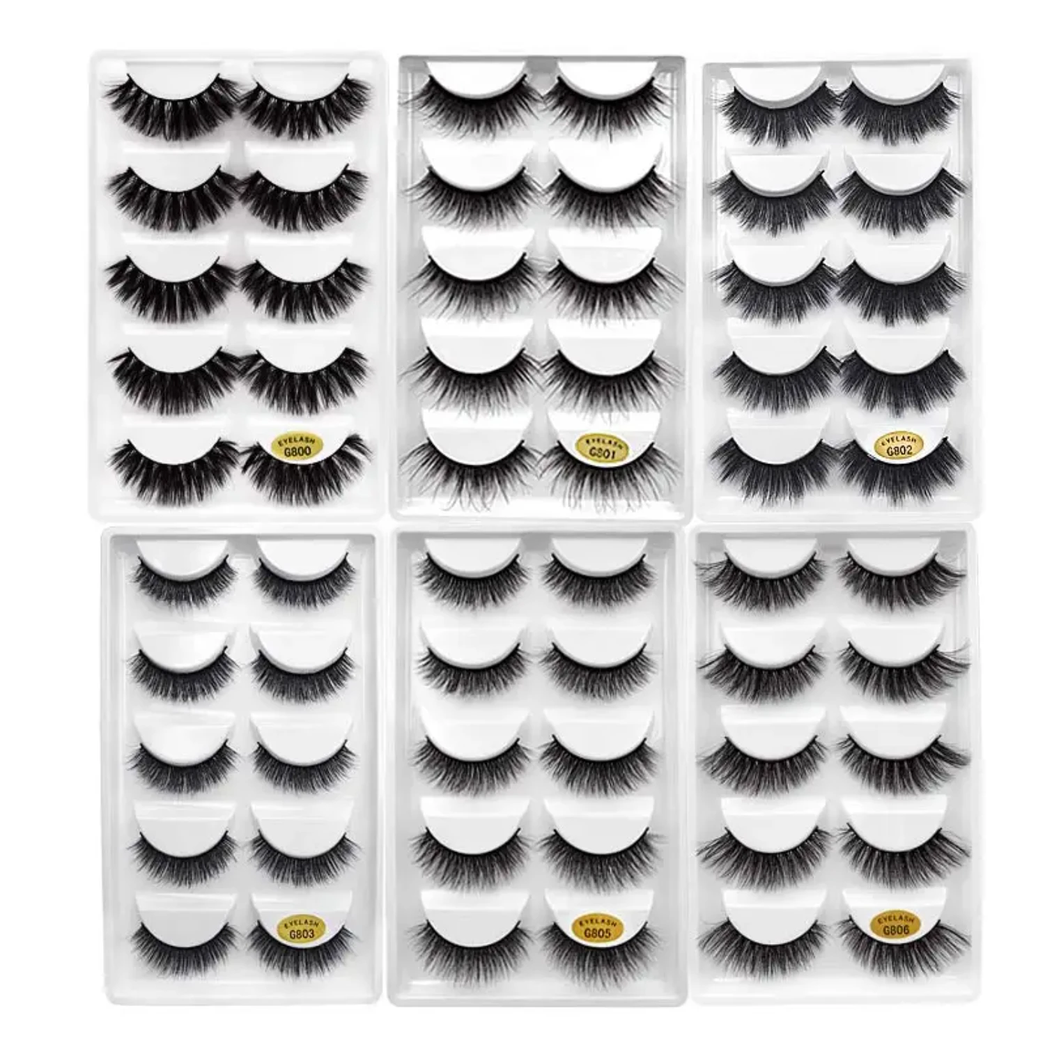 

5 Pairs 3d mink eyelashes dramatic 3d lashes natural false eyelashes volume eyelash extension maquillaje mink cilio makeup tools