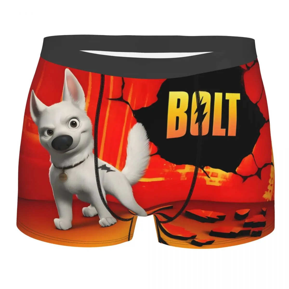 

Custom Dog Bolt Anime Underwear Men Stretch Kawaii Cartoon Boxer Briefs Shorts Panties Soft Underpants For Homme