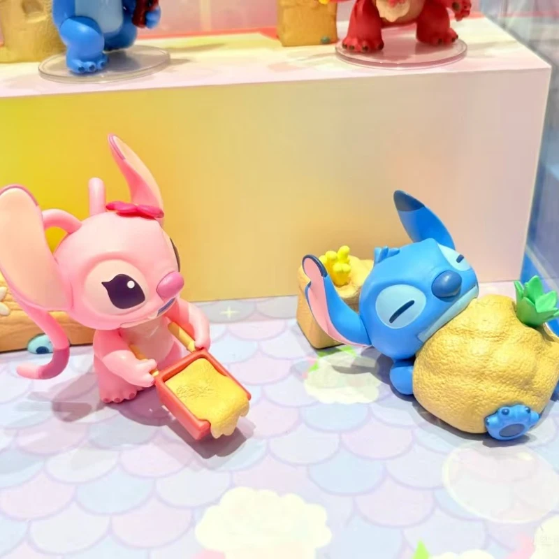 MINISO Stitch Where Did Little Jin Go Series Blind Box Figures Desktop Ornament Anime Festival Gifts Angel's Surprise Box Toy