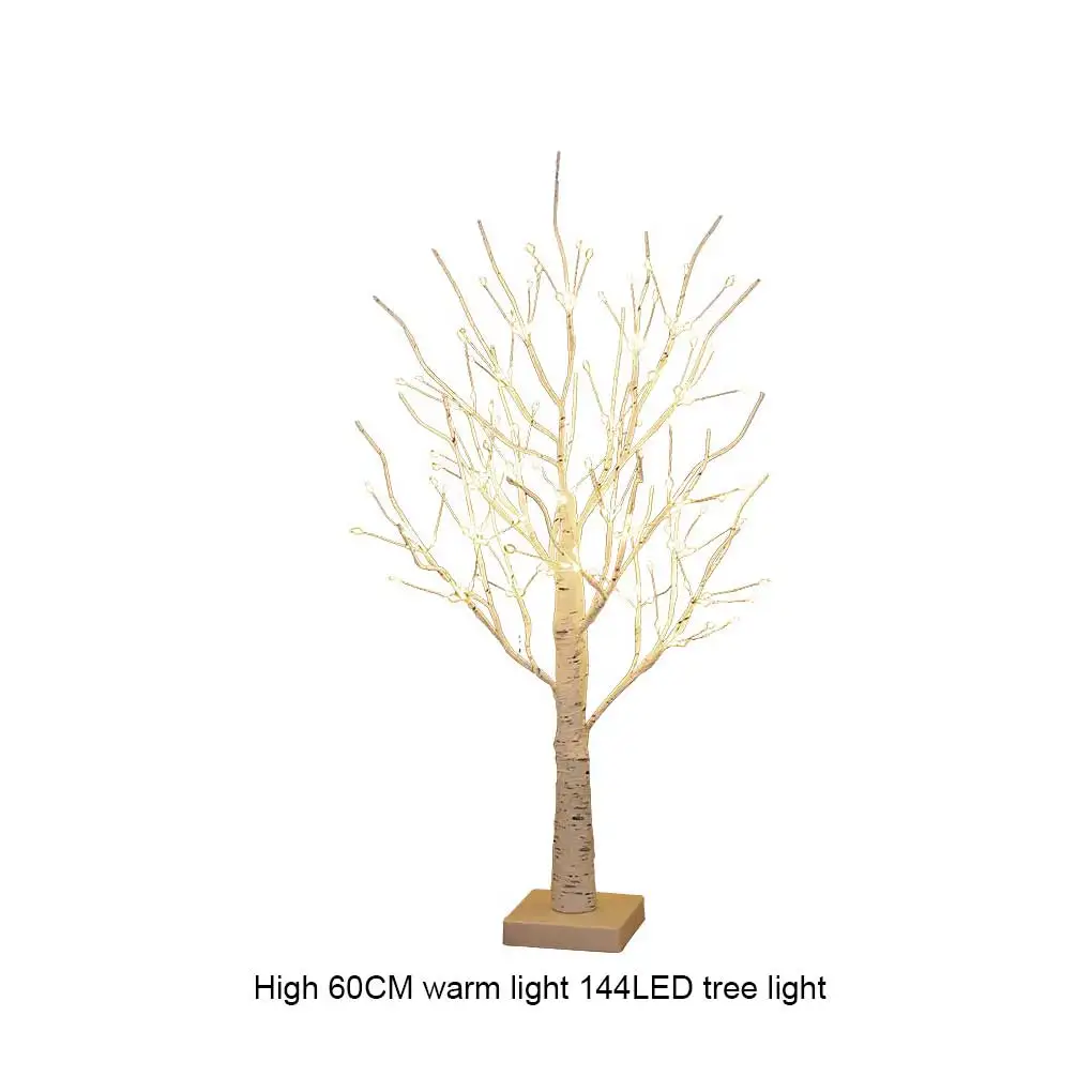 Birch Tree Glowing Branch Light, Festa de Casamento, Decoração de Natal, Night LED Light, Adequado para Casa, Quarto, 24/144 LEDs