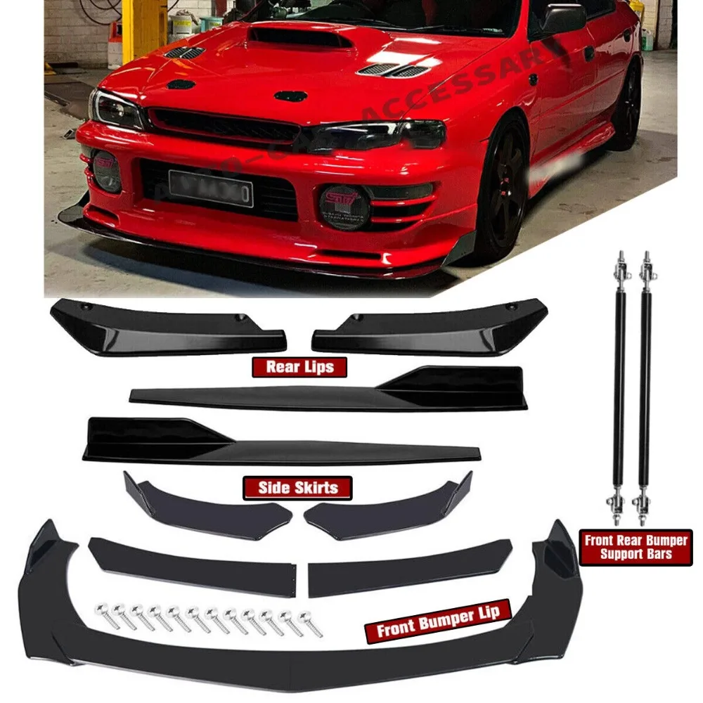 

For Subaru GC8 Front Rear Bumper Lip Spoiler Splitter Body Kit Side Skirt United States