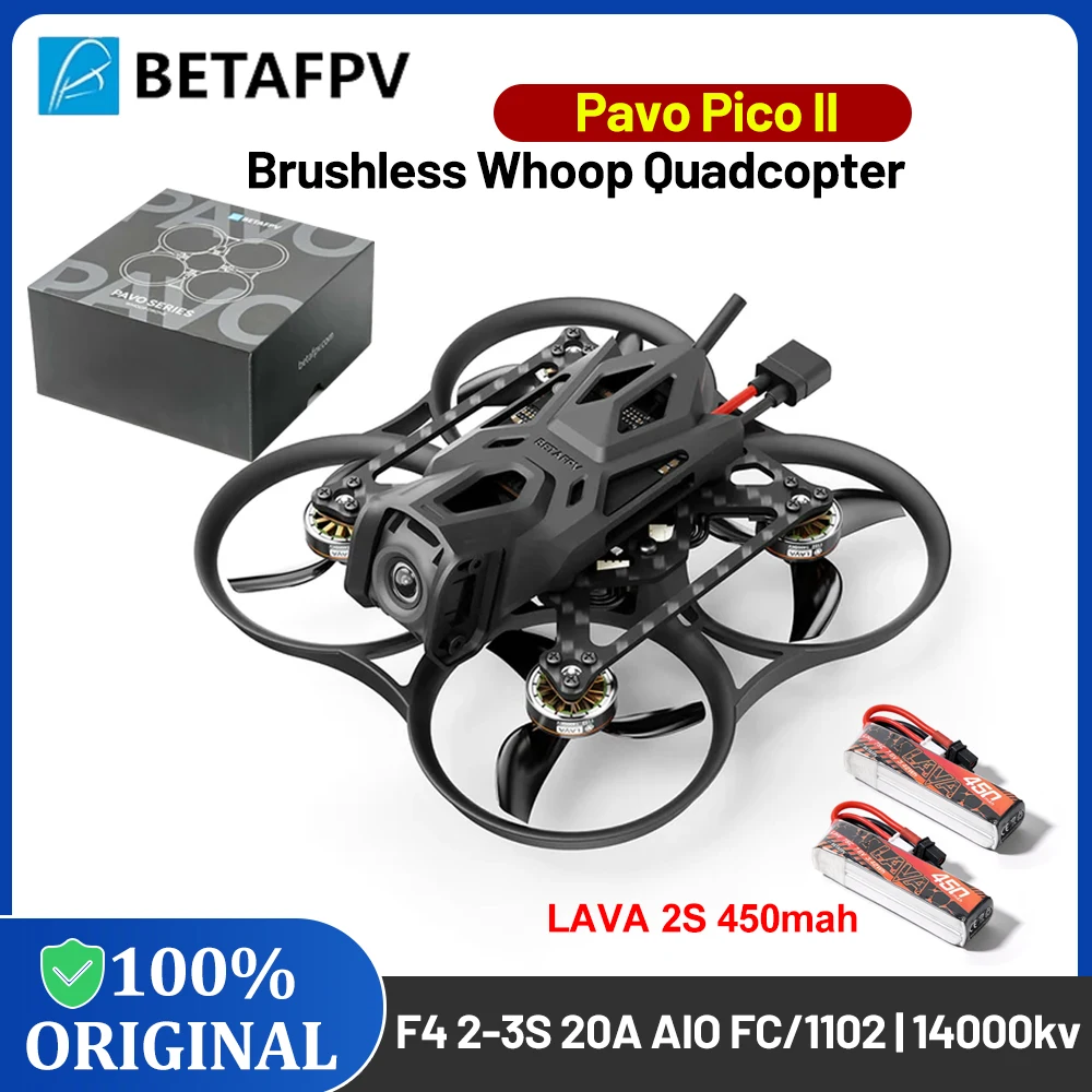 2025 Nuevo BETAFPV Pavo Pico II Brushless Whoop Quadcopter ELRS2.4G/DJI SBUS RX LAVA 1102 | Versión DJI O4/PNP de 14000kv