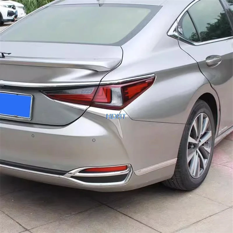 نمط السيارة الذيل ضوء الحاجب لمبة خلفية الكسوة لكزس ES XZ10 2018 + طقم الجسم حامي اكسسوارات الديكور الخارجي ملصق