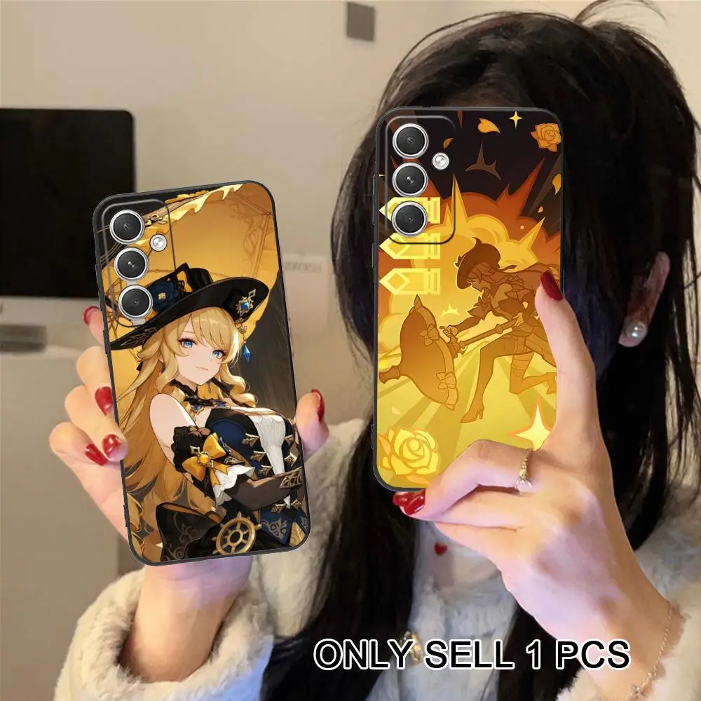 Game GI Navia Phone Case for Samsung Galaxy S26 S25 S24 S23 S22 S21 S20 Note20 Plus FE Ultra Soft TPU Shockproof Cover