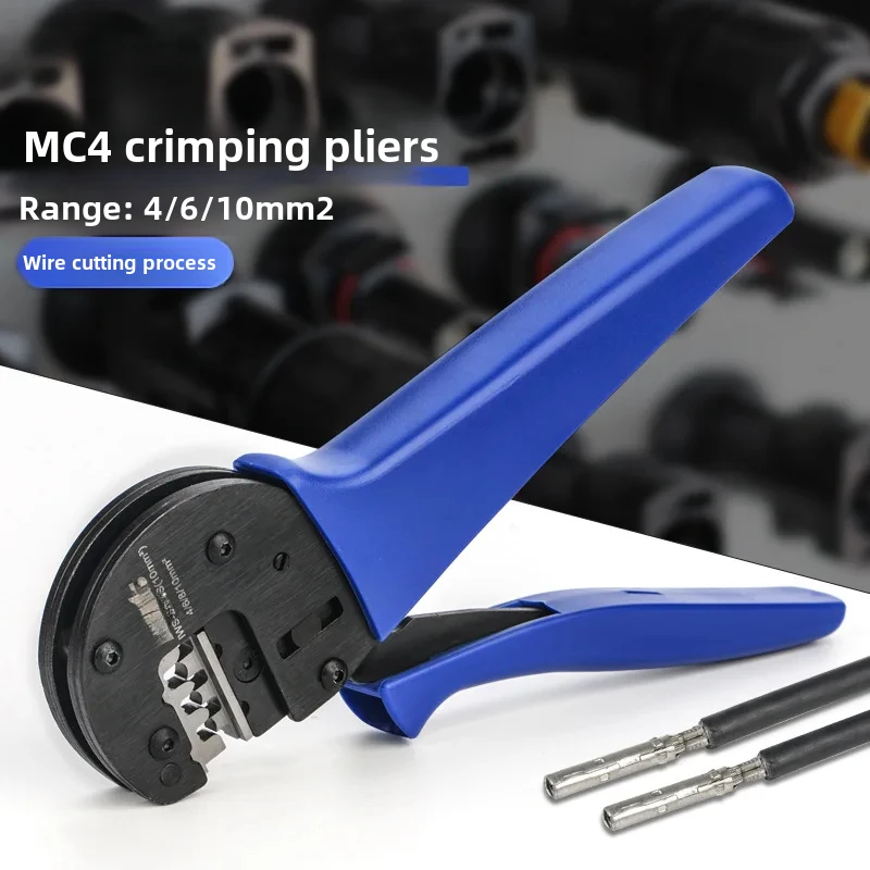 10mm2 Mc4 Solar Connector Terminal Crimping Pliers Lightweight Flexible Solar Panel Wire Crimping Tool For Energy Connection