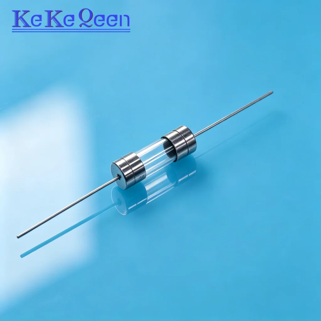 200PCS Axial Fast / Slow Glass Tube Fuse 5*20mm F0.5A-F30A 2.5A 3.15A 4A 6.3A 8A 10A 15A 250V 5*20  Double Iron Cap With 2Pin