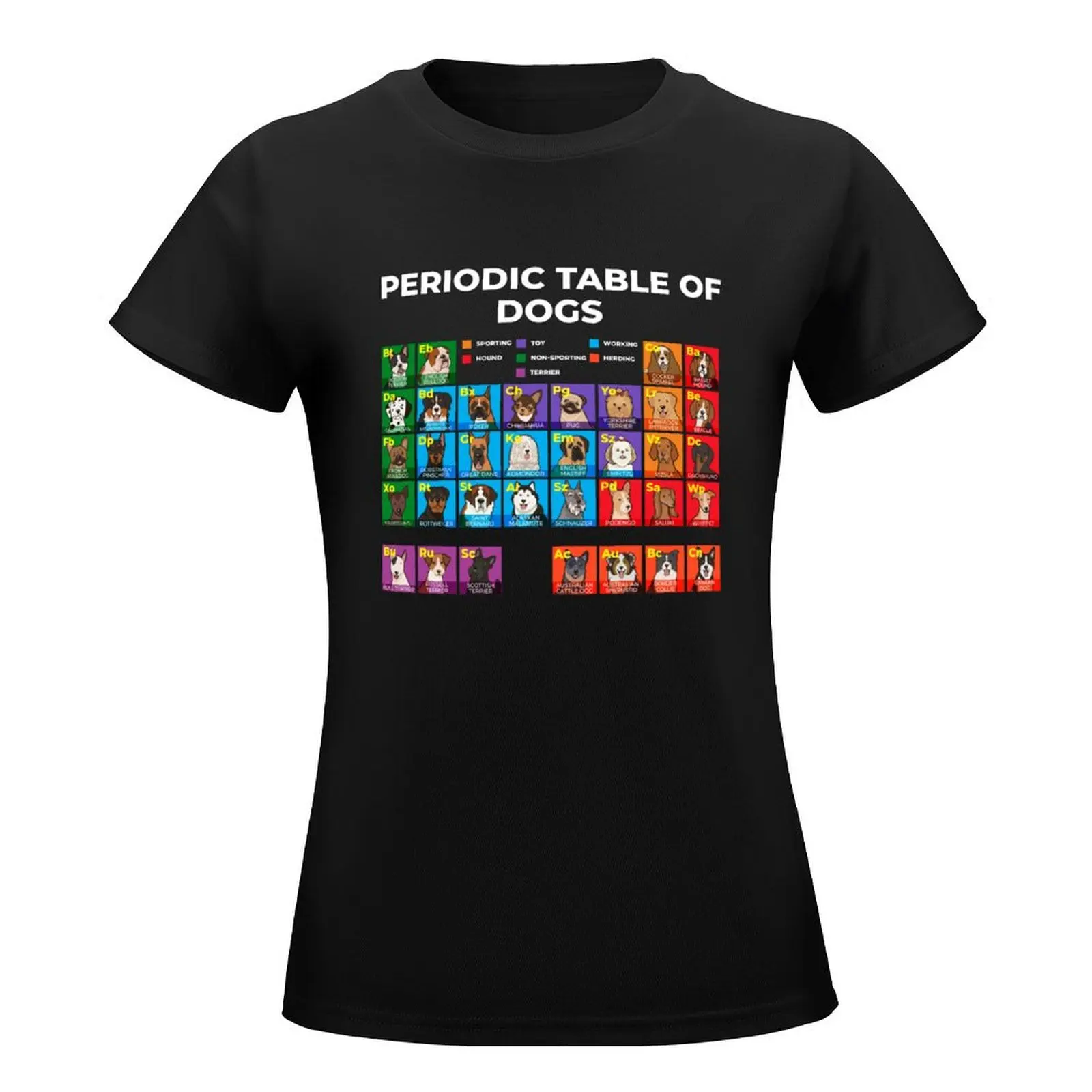 Periodic Table of Dogs, Dog Lover, Funny Science T-Shirt Female clothing cute clothes hippie clothes tshirts for Women