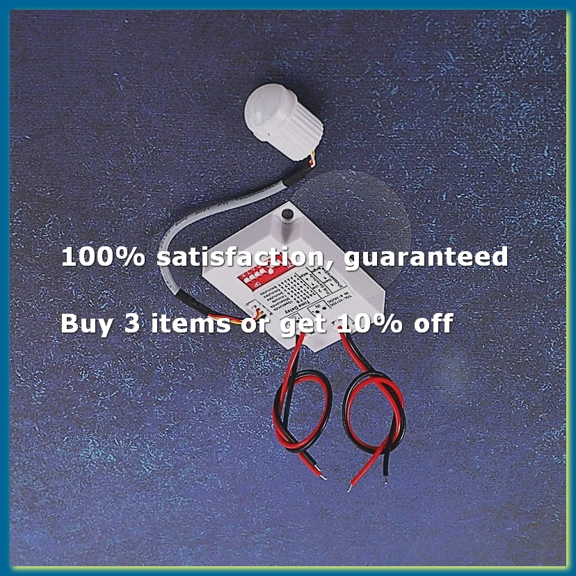 12V 24V PIR Motion Sensor Switch, IR Infrared Human Induction Time Delay Relay for Corridor LED Light
