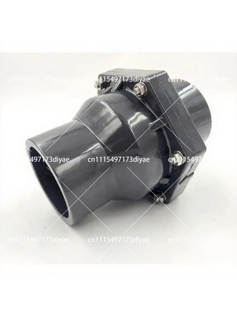 UPVC Flap Check Valve Chemical Grade PVC Plastic Check Valve Acid and Alkali Resistance Adhesive
