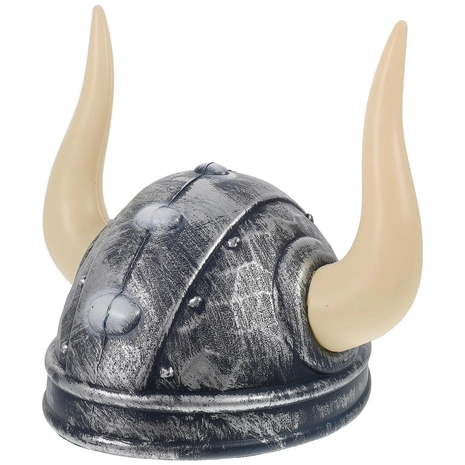 Horn Hat for Kids Lightweight Plastic Viking Costume Accessory Halloween Party Prop Bulls Horns Toy Cosplay Bull Hat