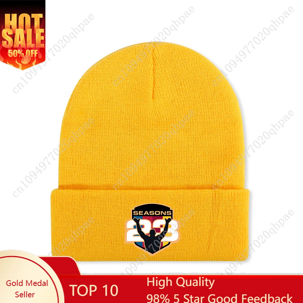 Gorros de Baloncesto Tejidos de los Lakers de Los Ángeles, Temporada 23, Gorro Elástico Térmico de Moda para Hombre y Mujer, Gorros de Invierno