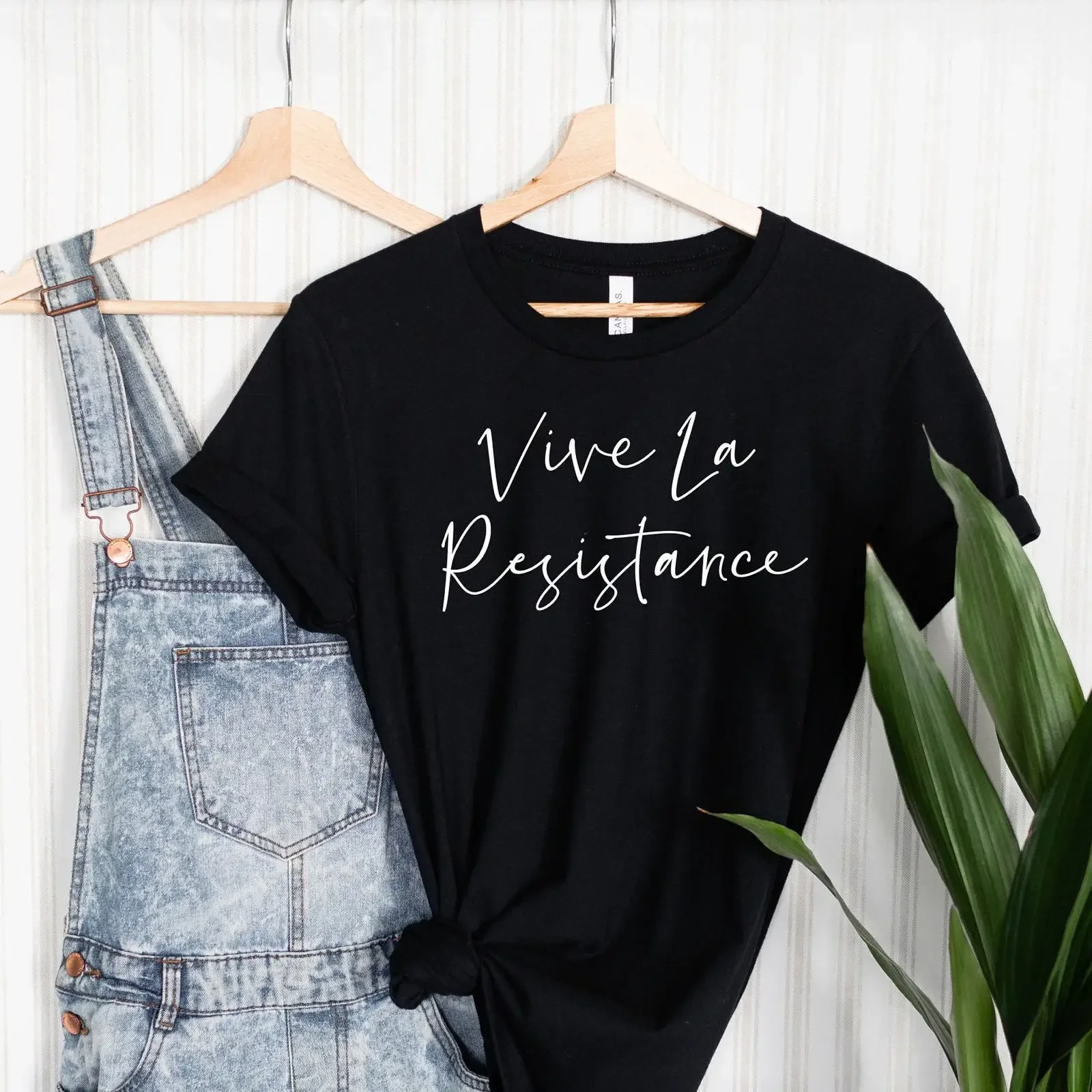 Vive La Resistance T Shirt Feminist Protest Girl Power Inspirational Motivational Empowered Women  vintage Washed graphic