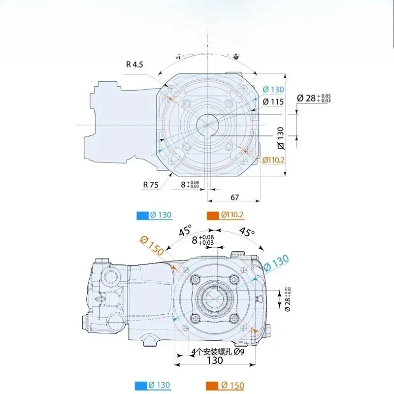 RRV4G40HD AR Annovi Reverberi Pump High Pressure Washer Pump High Pressure Washer Electric Car Washer Machine Water Pump
