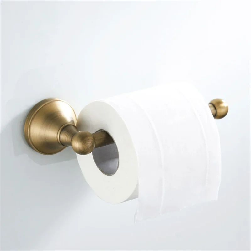 Toilet Paper Roll Holder Antique Bronze Brass Material Paper Rack Tissue Holder Wall Mounted Paper Holder Paper Ranger