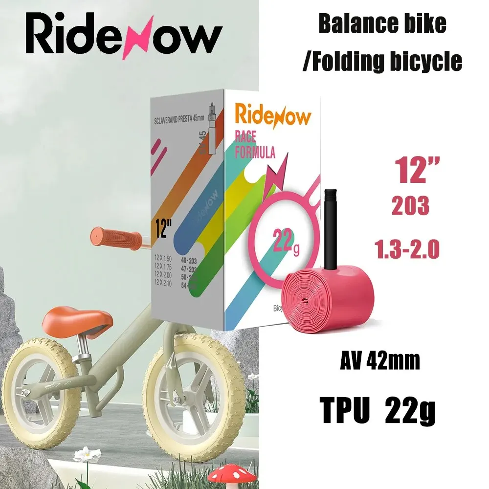 Ridenow Pushbike Balance Fahrrad Schlauch Reifen ultraleicht 12 "203 Länge av42mm Fahrrad Reifen Rohr Schrader Ventil