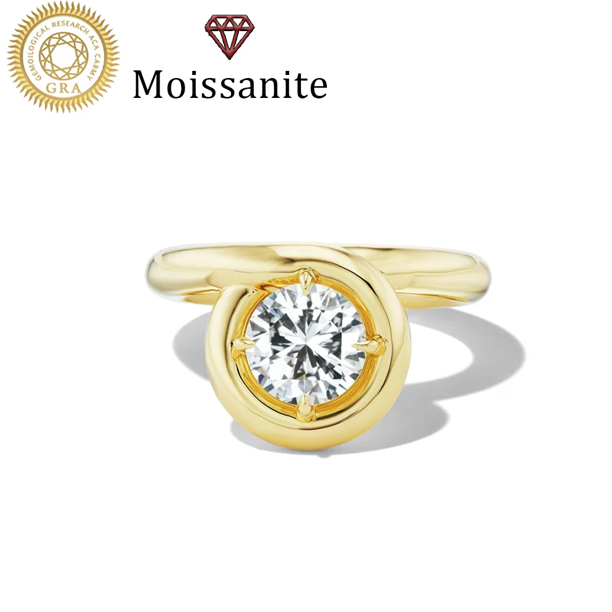 

1 шт. Женское обручальное кольцо, кольцо с четырьмя зубцами против часовой стрелки для женщин, 2. Серебро 925 пробы, 7 г, с муассанитом 2 карата, великолепный богемный дворцовый стиль, роскошный подарок на помолвку, предложение руки и сердца, свадьбу, год