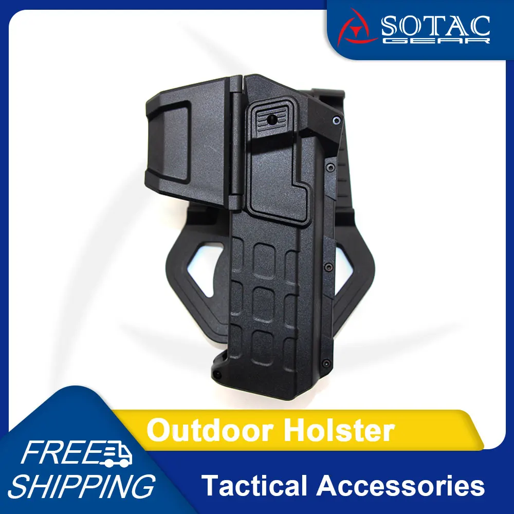 Hunting Flashlight Holster Case for Light Laser Tactical Weapon Holsters Mounted Right Hand with Waist Belt