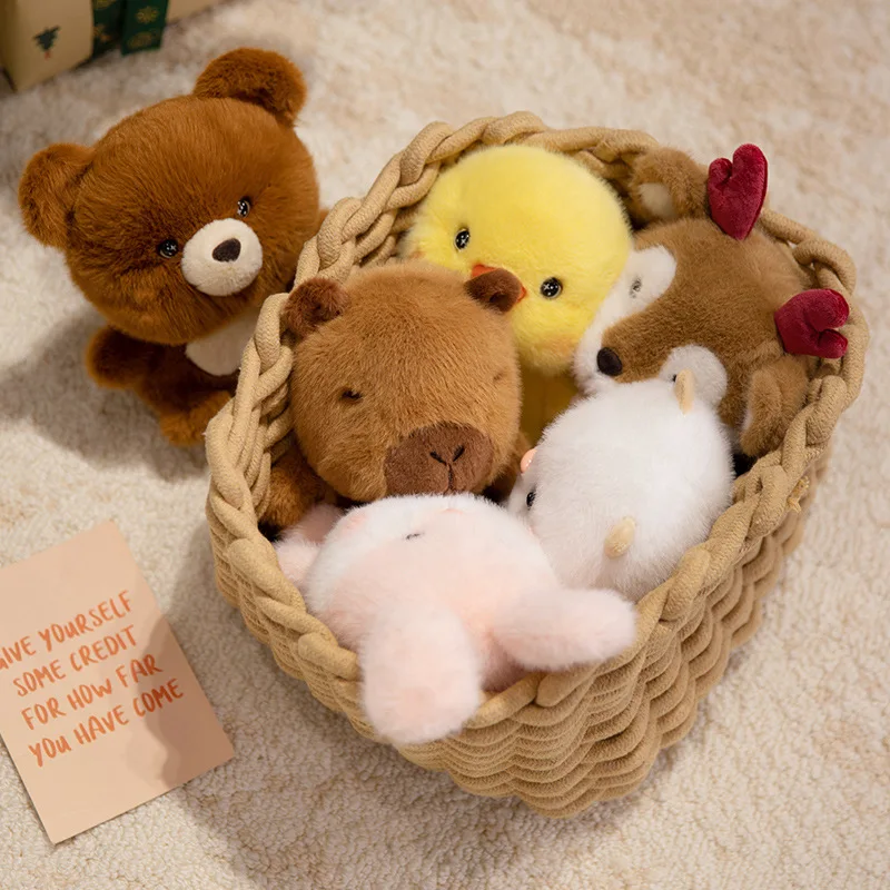 Animal bonito brinquedos de pelúcia mesa das crianças boneca ornamentos companheiro boneca aniversário presente natal macio dormir parceiro kawaii presentes