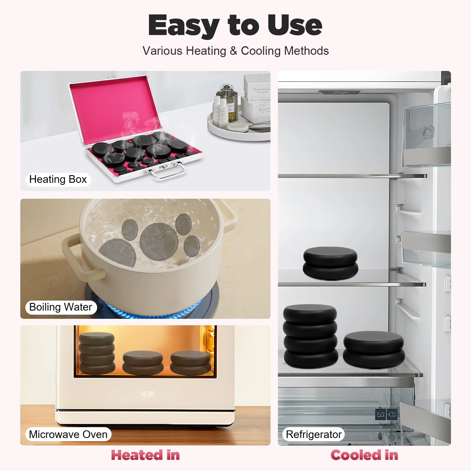 Ancient Stone Therapy: Hot and Cold Stones for Muscle Relaxation, Inflammation Relief, and Healing