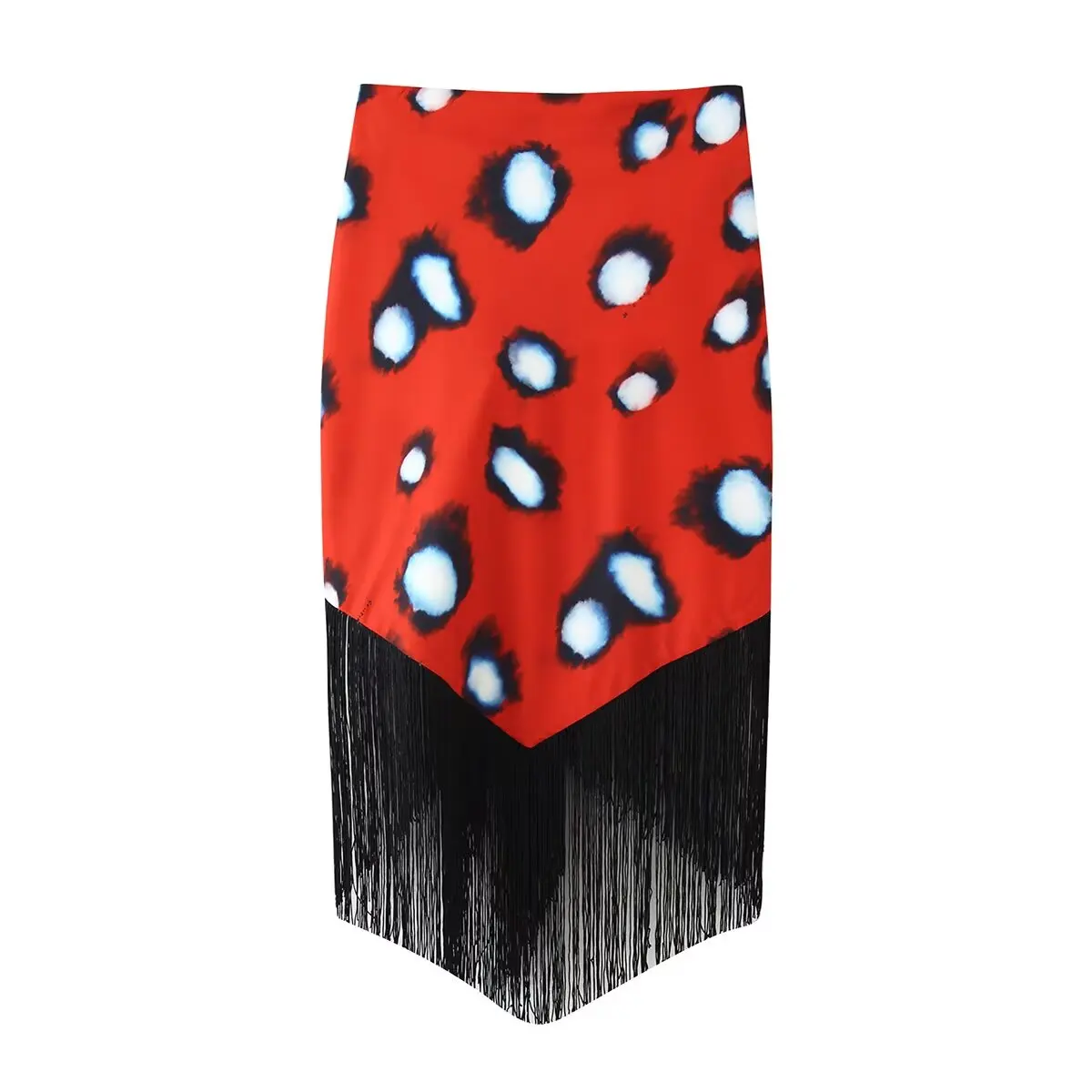 Animal Print Tassel Tied Skirts For Women 2026 Y2K Summer Elegant Vacation Chic Wear High Waist Wrap Tie Midi Skirts