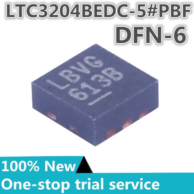 

1-10PCS %New original LTC3204BEDC-5#PBF Silkscreen LBVG Package DFN-6(Charge pump Vin=2.7V~5.5V Vout=5V 150mA)