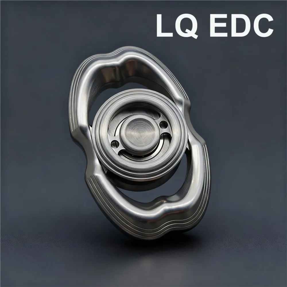 LQ EDC Obsidian Stone Two-Bladed Fidget Spinner Fidget Toys For Adults Stress Relief Toy Anxiety Relief Gadgets Gyro