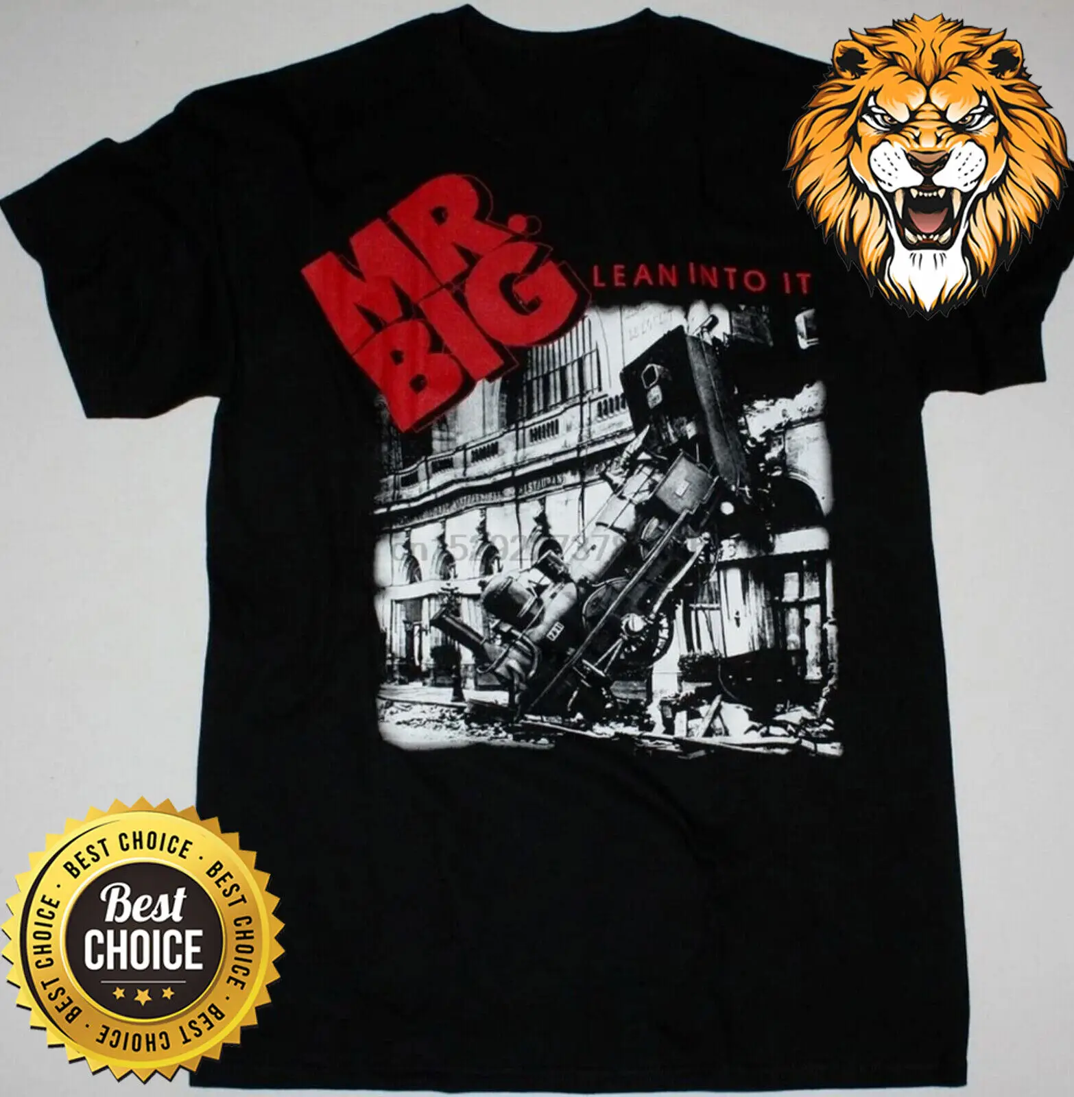 Mr Big rock band lean into iT T Shirt S 3XL Q9865 long or short sleeves