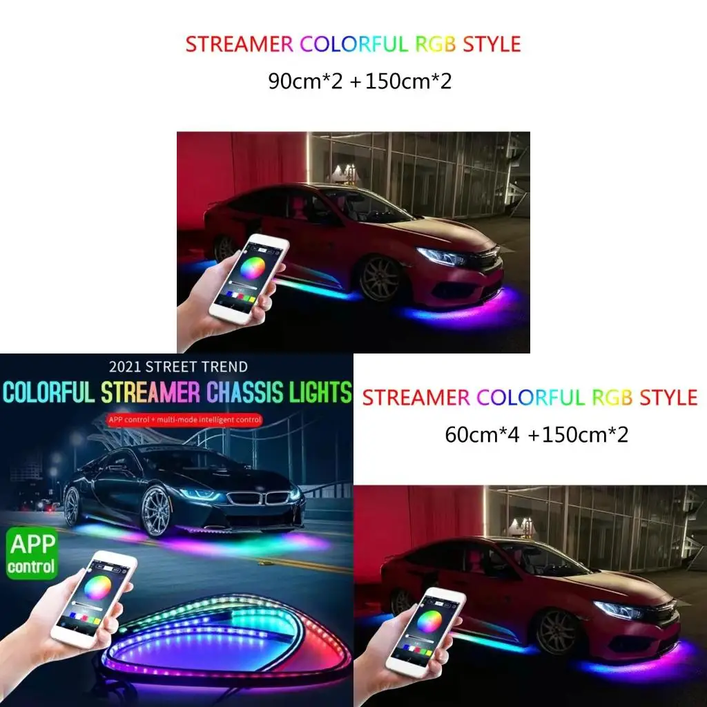 

Vehicle Body Decorative RGB LED Strip Flexible Strip Lamp Strip Light Decorative Light for Home Garden