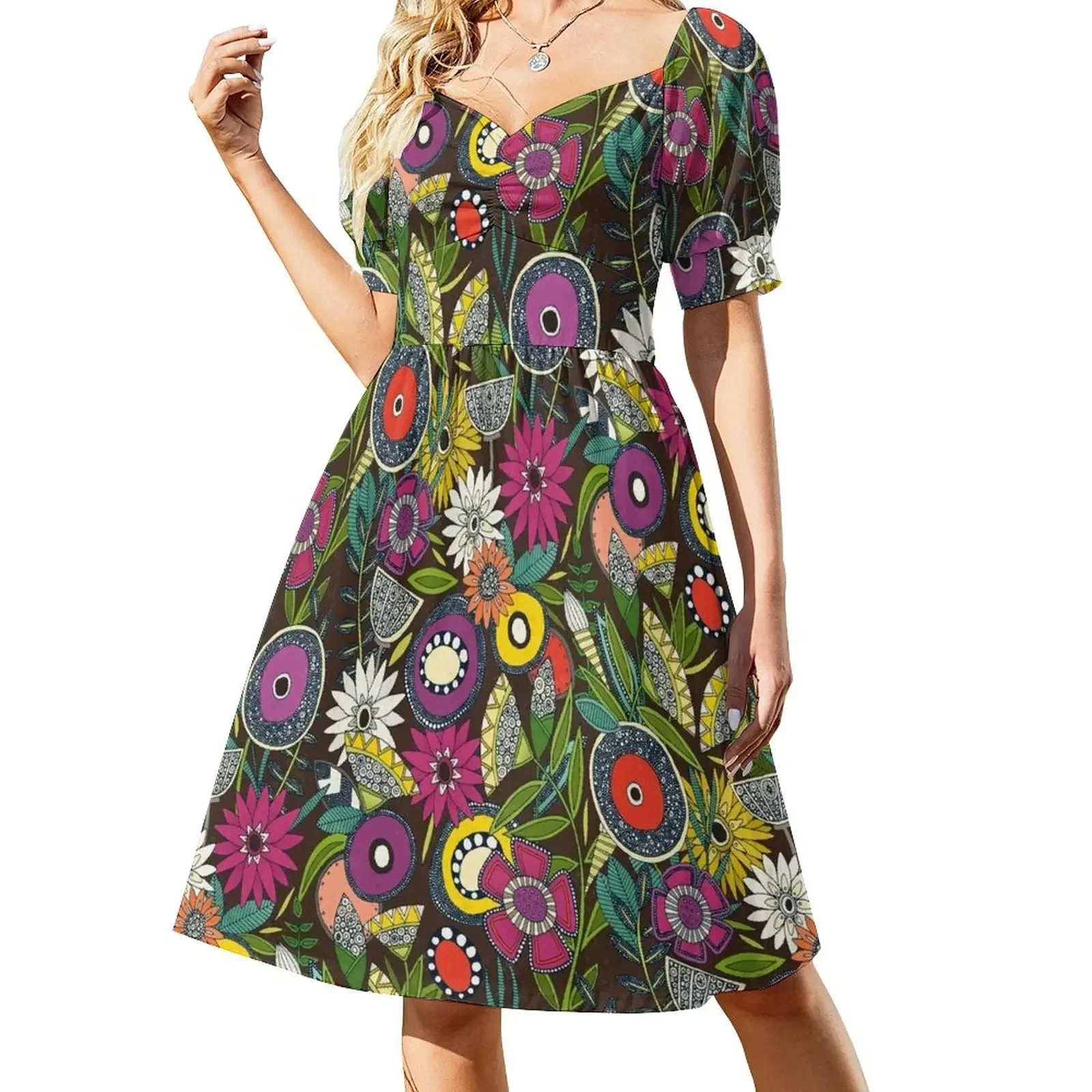 

joie floral espresso Short-Sleeved Dress dresses for womens 2025 dress summer wedding guest dress 2025