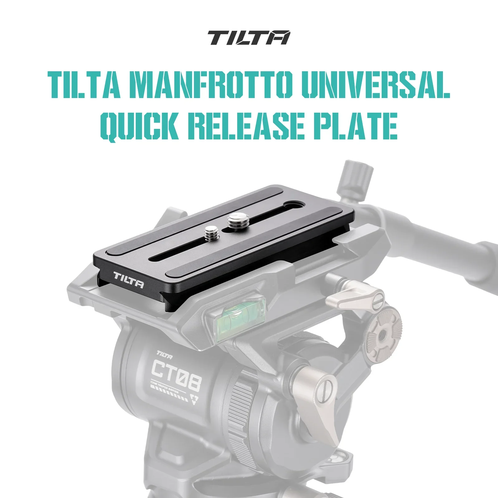 TILTA TA-UQRP-MF Manfrotto Universal Quick Release Plate Black Quick Release Plate Tripod Skateboard