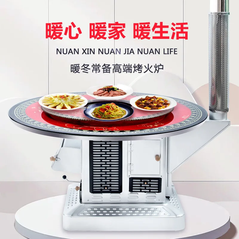 أفران ريفية، أفران تسخين داخلية خالية من الدخان، مواقد خشبية، أفران تغويز جديدة لحرق الخشب المنزلي #3