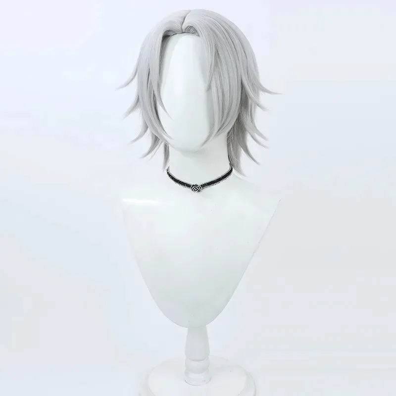 

Косплей [Свободный человек] Коллекция тюремного храма репетитора, мужской парик Cos, серебристо-серый Gokudera Hayato