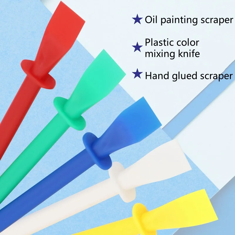 5-pcs الغراء الموزعات البولي بروبلين الغراء مسحة العصي قضيب اللوحة كاشطات ل اليدوية DIY بها بنفسك الفن الجلود أداة للحرف اليدوية