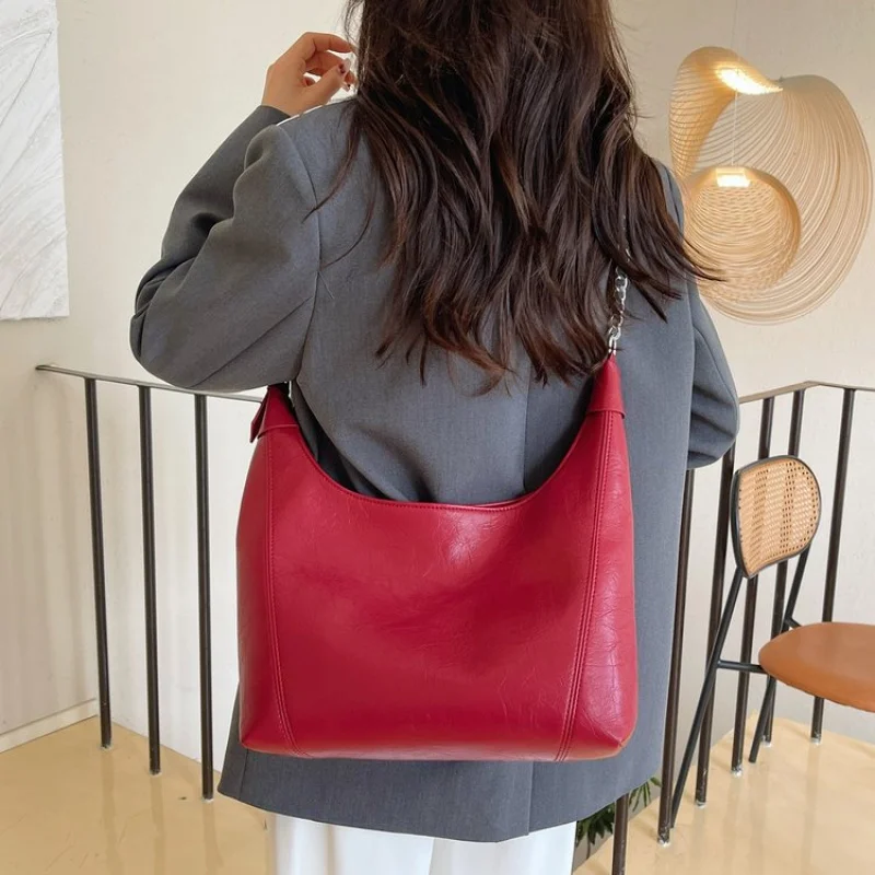 

Luxury Brand Fashionable Leather Women's Shoulder Bag Elegant Classic Paris Chic Designer Trendy Daily Vintage Commuter Bag​
