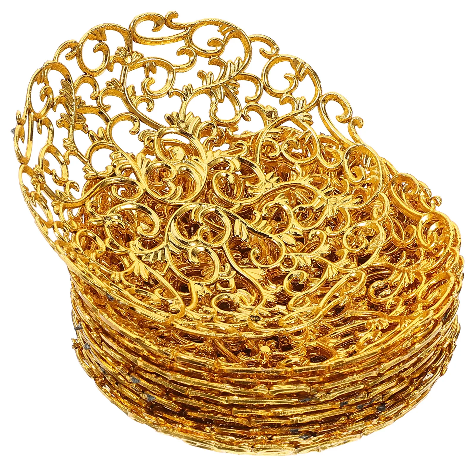 12 قطعة صينية كعكة تصميم القمر حلية صغيرة منظم طبق غرفة نوم الحمام ديكور رمضان صينية تقديم طبق طعام بلاستيكي