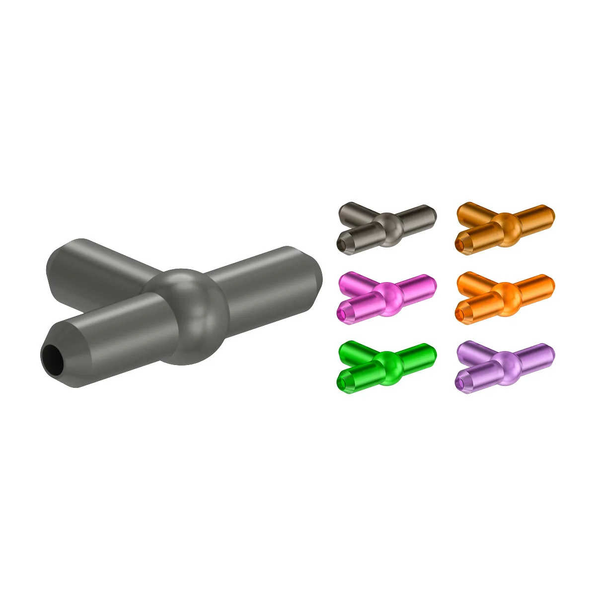 Small Particle Building Blocks Assembled T-bar Parts with Balls Wholesale 1053 Compatible with Lego 4697