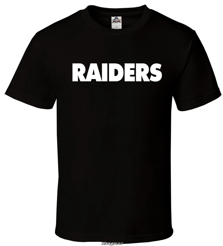 RAIDERS - Camiseta preta Oakland Bay AFC Carr Champs Todos os tamanhos S-5XL Camiseta casual de manga curta estilo chinês