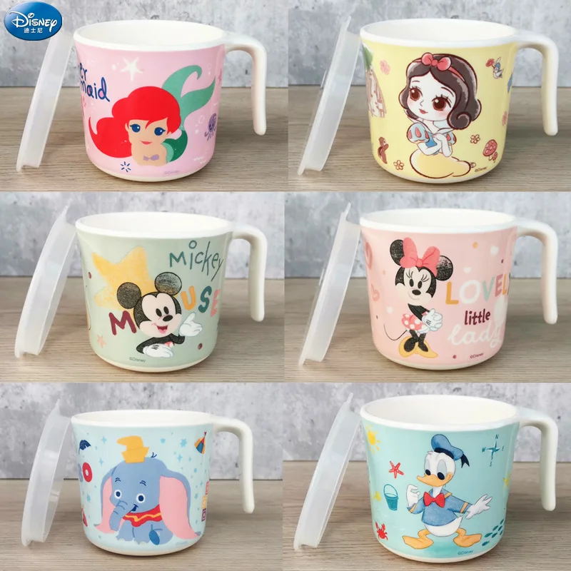 Disney Cartoon Mickey Princess Children's Water Cup Baby Kids Drinking Milk Cup Kindergarten Cartoon Mugs Cup