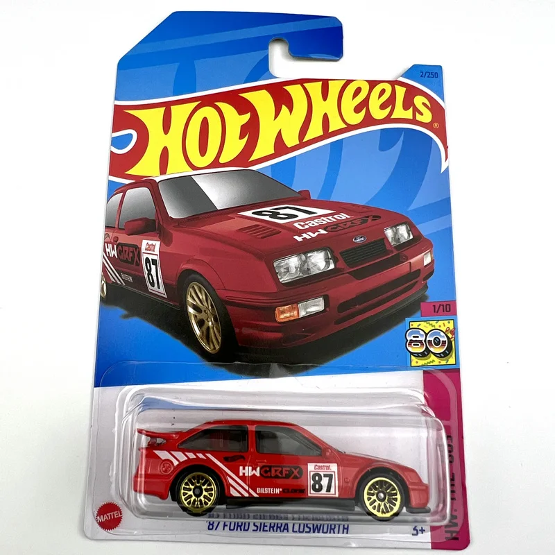 

2023-2 автомобили Hot Wheels 87 FORD SIERRA COSWORTH 1/64 металлические Литые модели игрушечных автомобилей