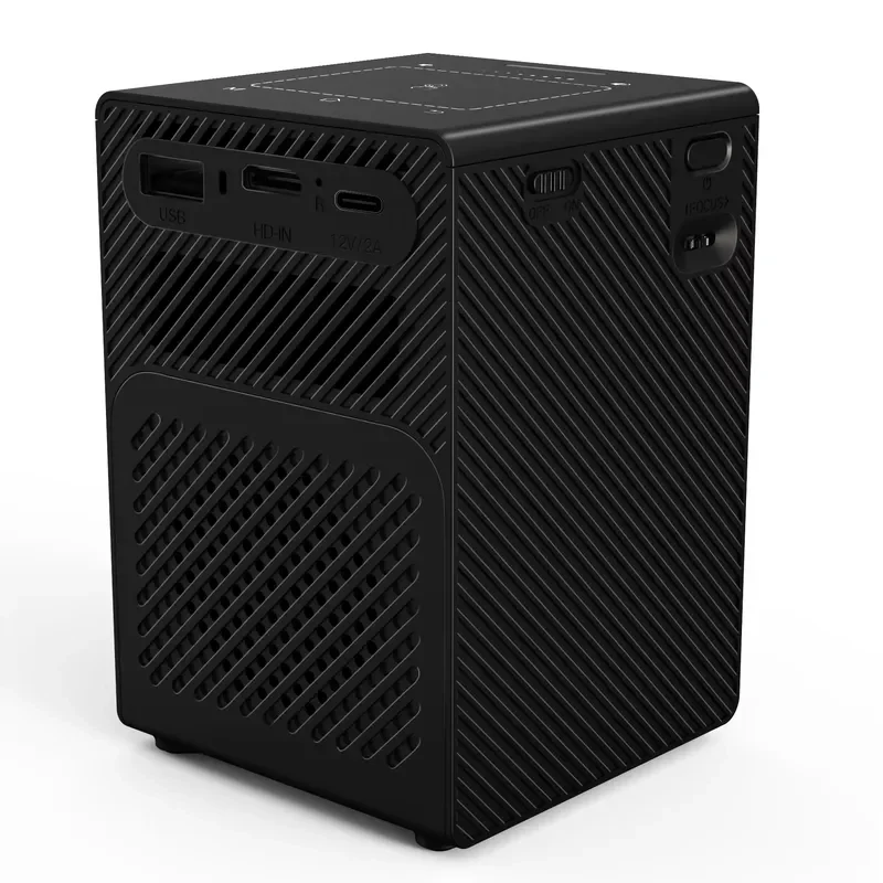 Good Quality Portable Android 4K Video Projector Home Theater with Battery DLP Lens LED Lamp 3D Features US Plug