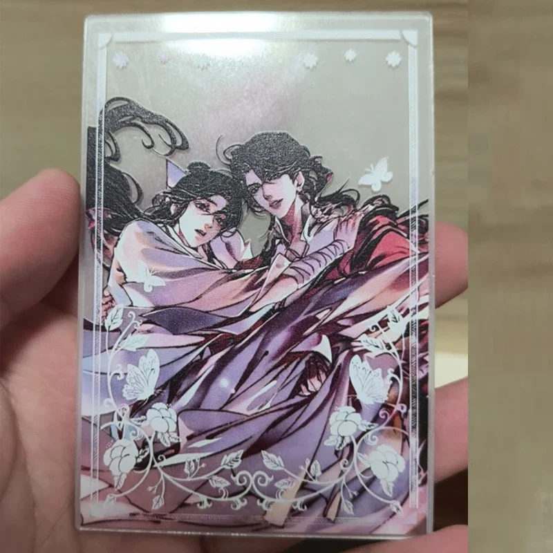 1Pieces Anime Ancient Costume Tian Guan Ci Fu Heaven Official's Blessing Photo Acrylic Transparent Card Photograph Prop Gift