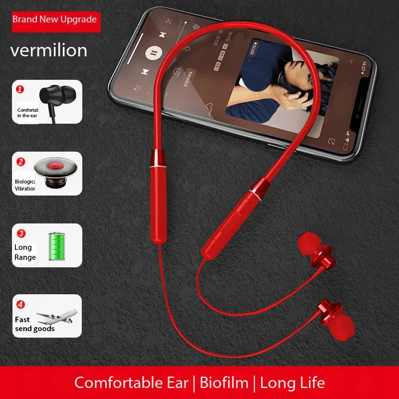 Drahtloses Sport-Headset mit Nackenbügel, kompatibel mit allen Mobiltelefonen, geeignet für Studenten, Jungen und Mädchen, Geburtstagsgeschenke